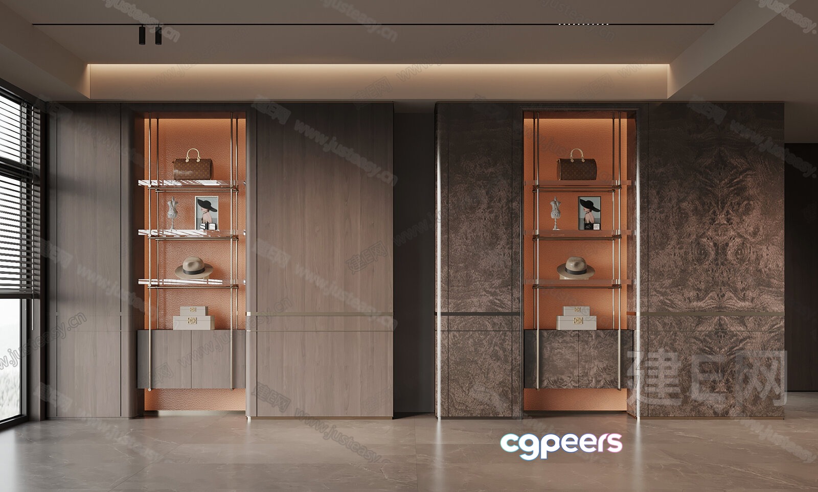 Modern Display Cabinets 3D Model - 978 - VRAY Render