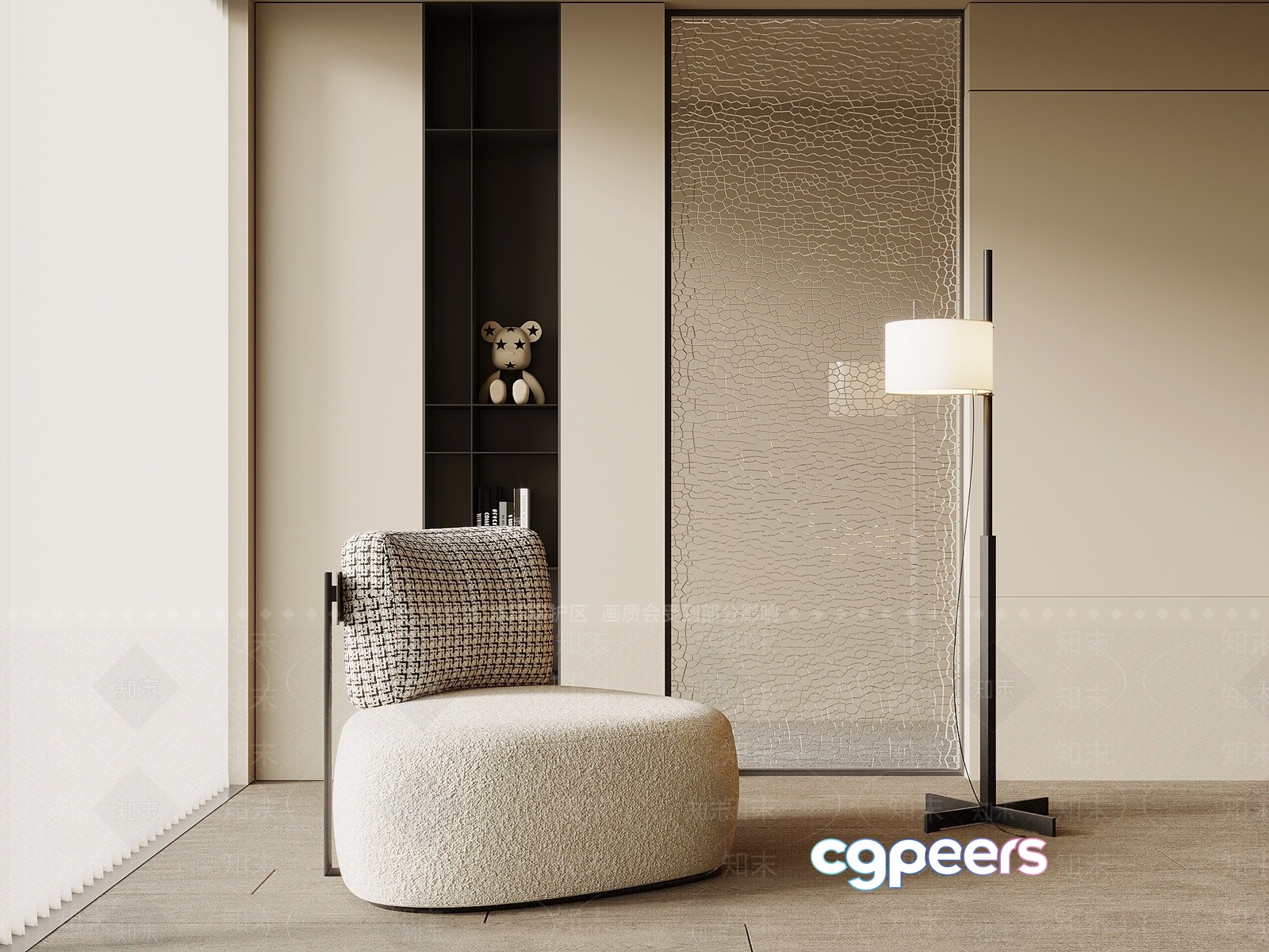 Cozy Living Room 3D Model - 16611 - VRAY Render