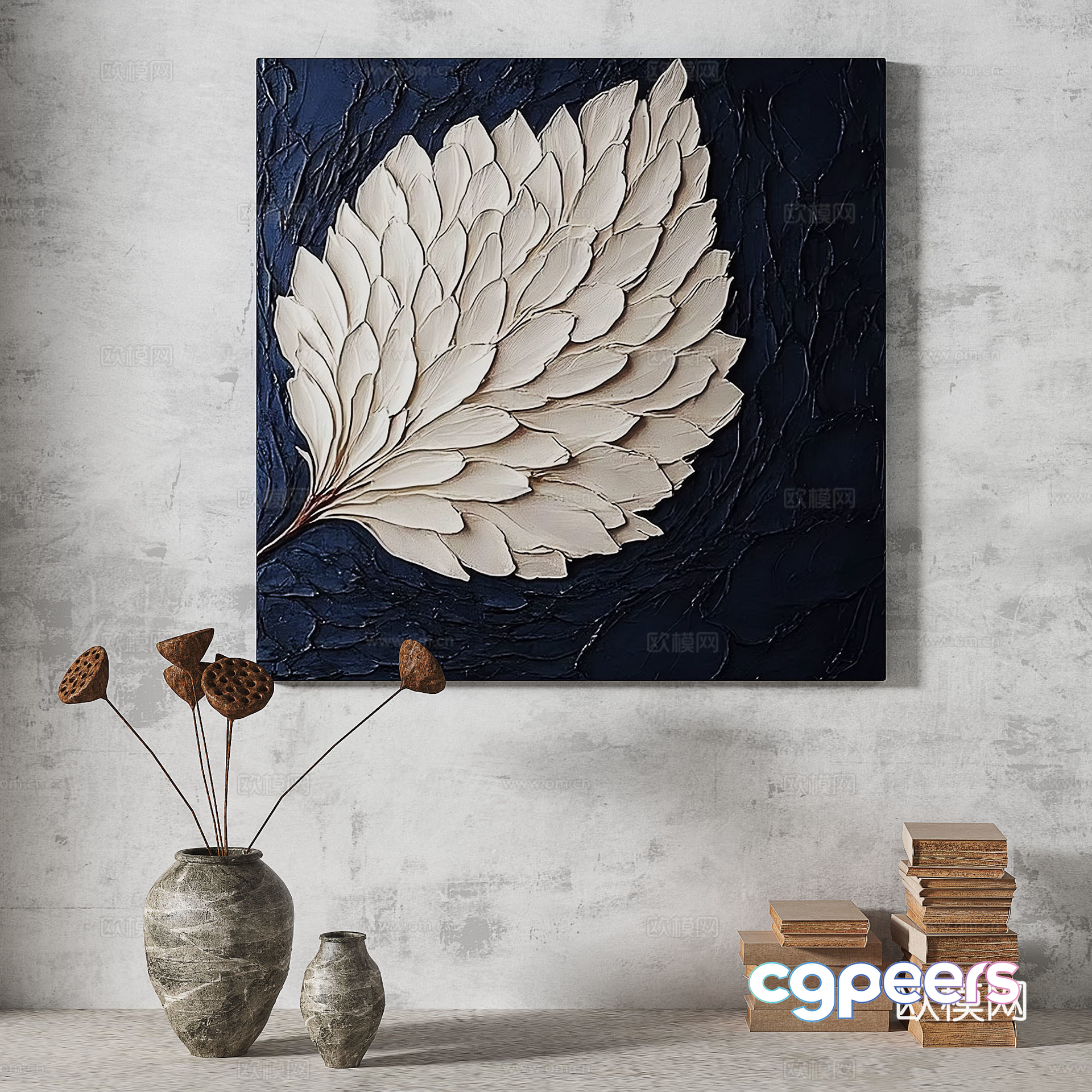 A Modern Art Piece 3D Model - 17656 - VRAY Render