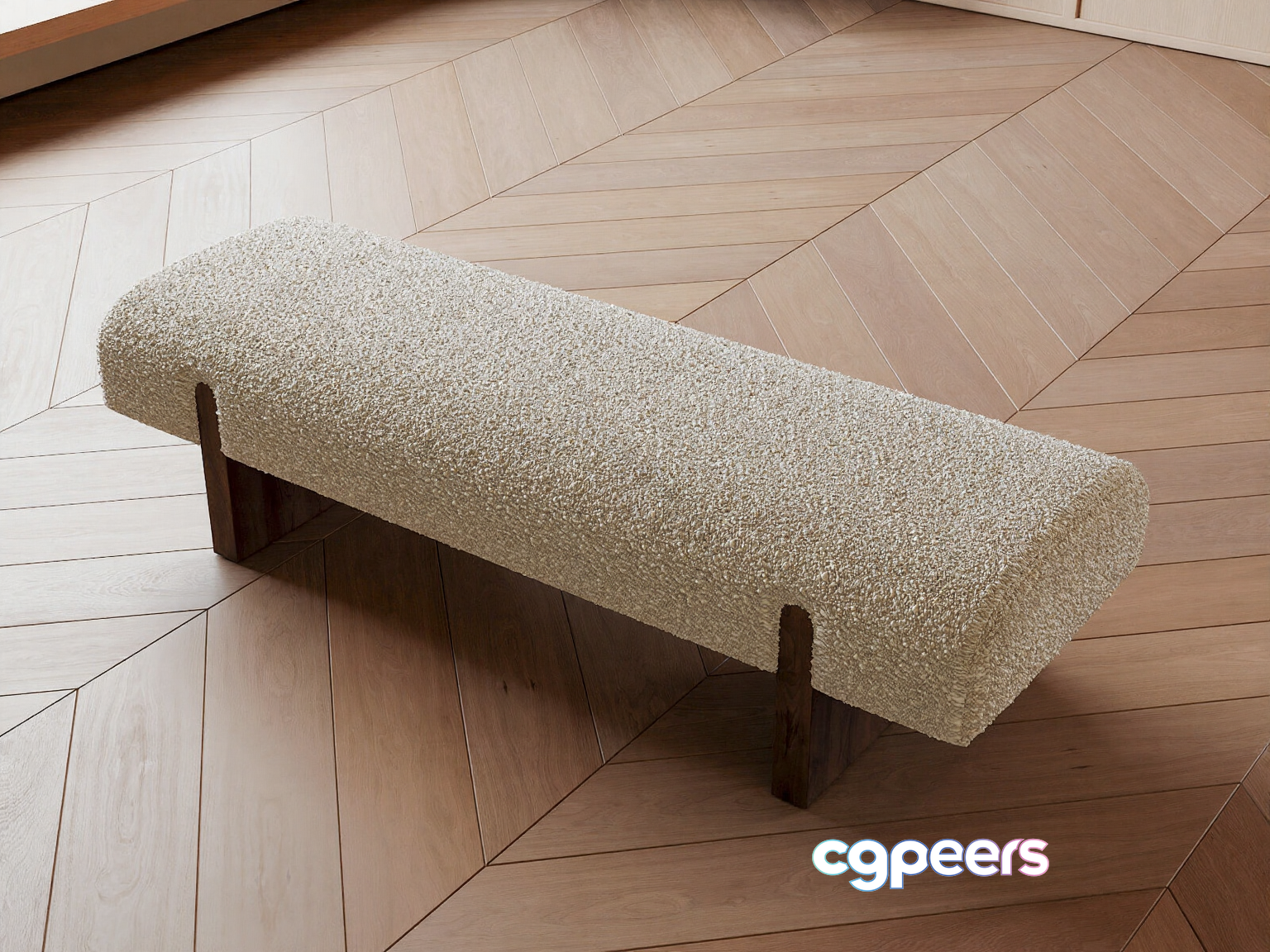 Modern Upholstered Bench 3D Model - 14520 - CORONA Render