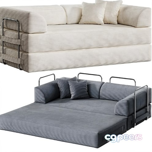 A Sofa Bed 3D Model - 13437 - VRAY Render A Sofa Bed 3D Model - 13437 - VRAY Render