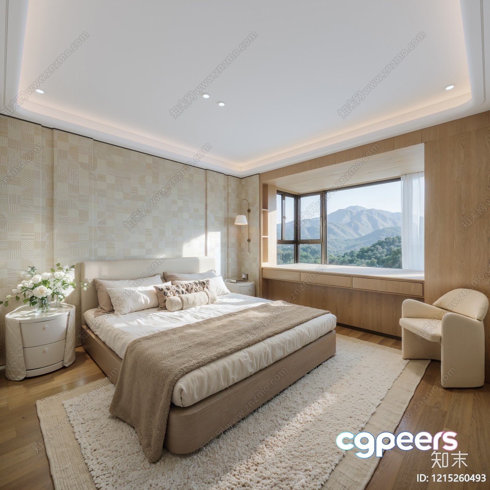 Cozy Bedroom 3D Model - 11062 - VRAY Render Cozy Bedroom 3D Model - 11062 - VRAY Render