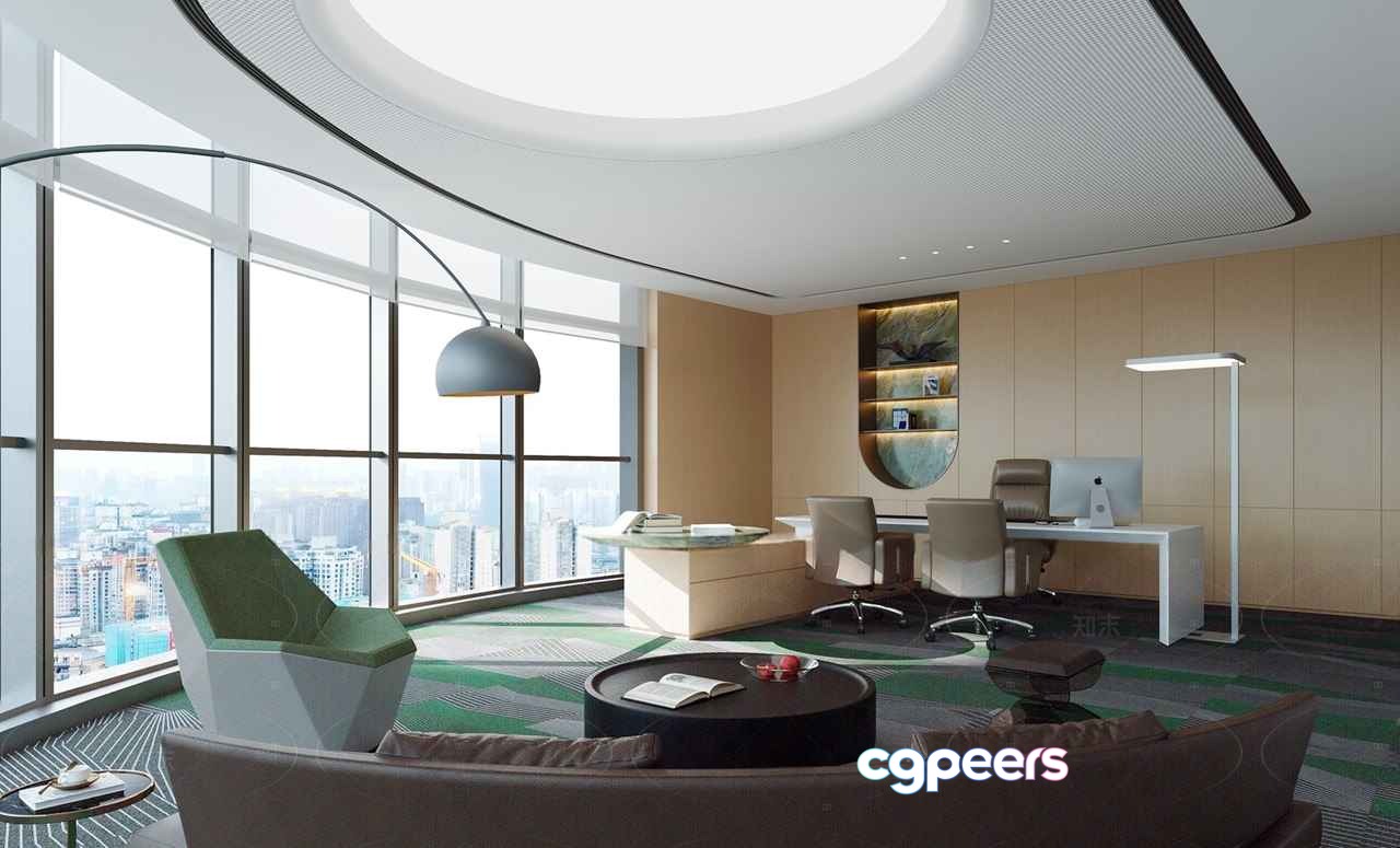 Modern Office Space 3D Model - 12834 - CORONA Render Modern Office Space 3D Model - 12834 - CORONA Render