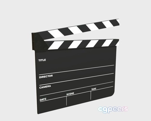 3D Game Assets - Clapperboard 3D Game Assets - Clapperboard