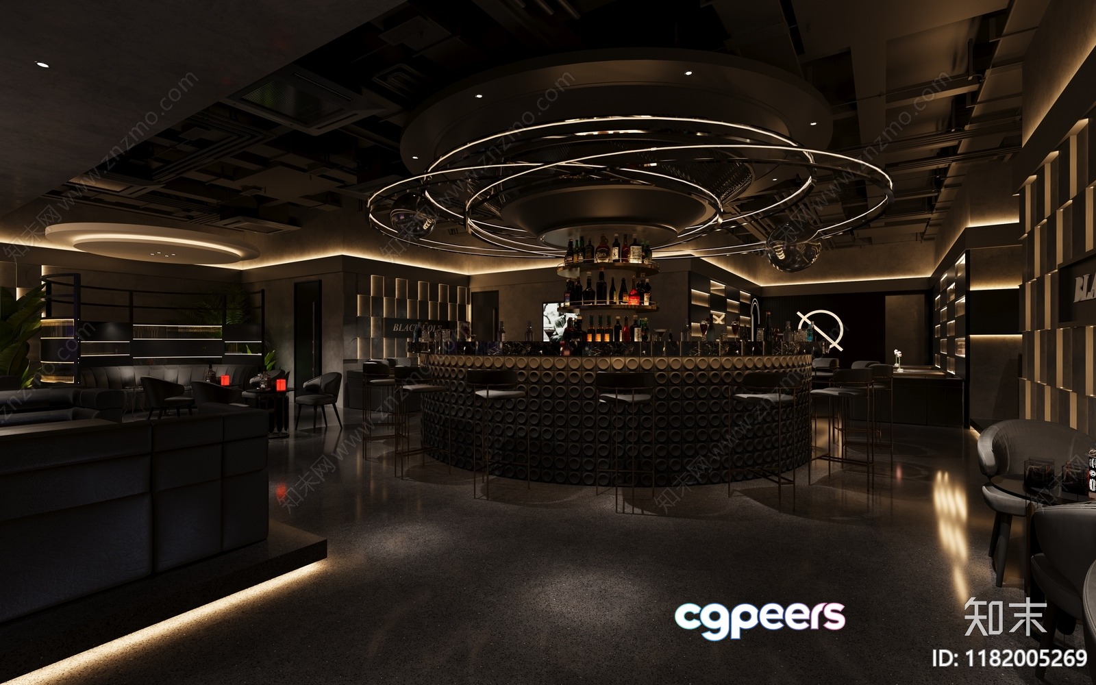 Modern Bar With A Circular Bar 3D Model - 11547 - VRAY Render Modern Bar With A Circular Bar 3D Model - 11547 - VRAY Render