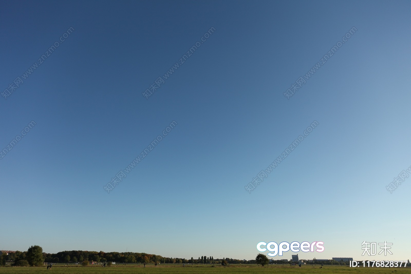 The Main Subject Is A Field With A Blue Sky 3D Model - 23424 - VRAY Render