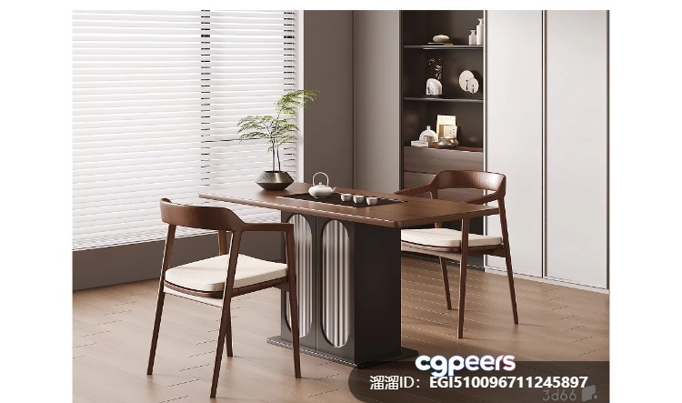 Modern Dining Room 3D Model - 1432 - VRAY Render