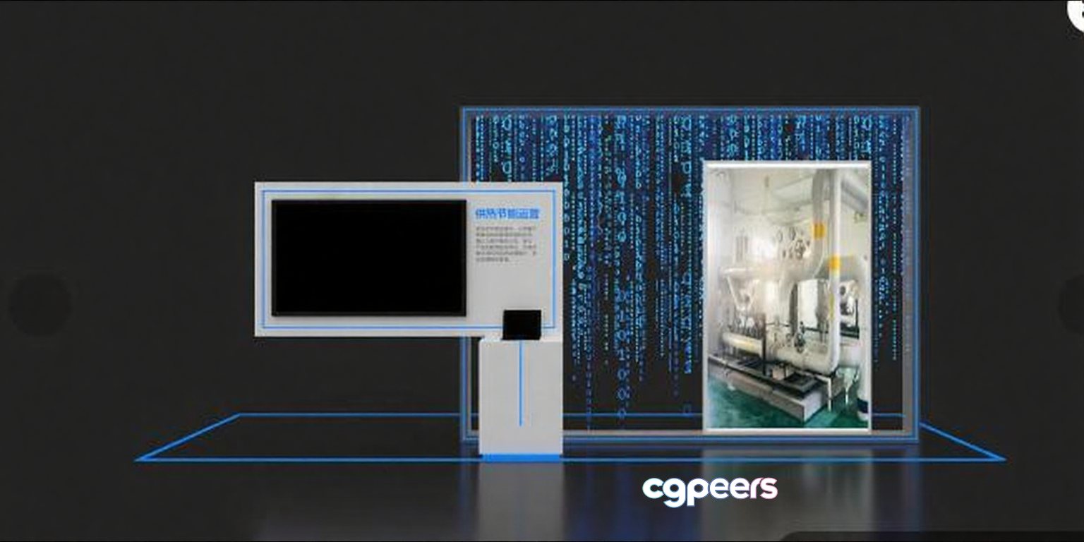 A Computer Screen 3D Model - 365 - VRAY Render A Computer Screen 3D Model - 365 - VRAY Render