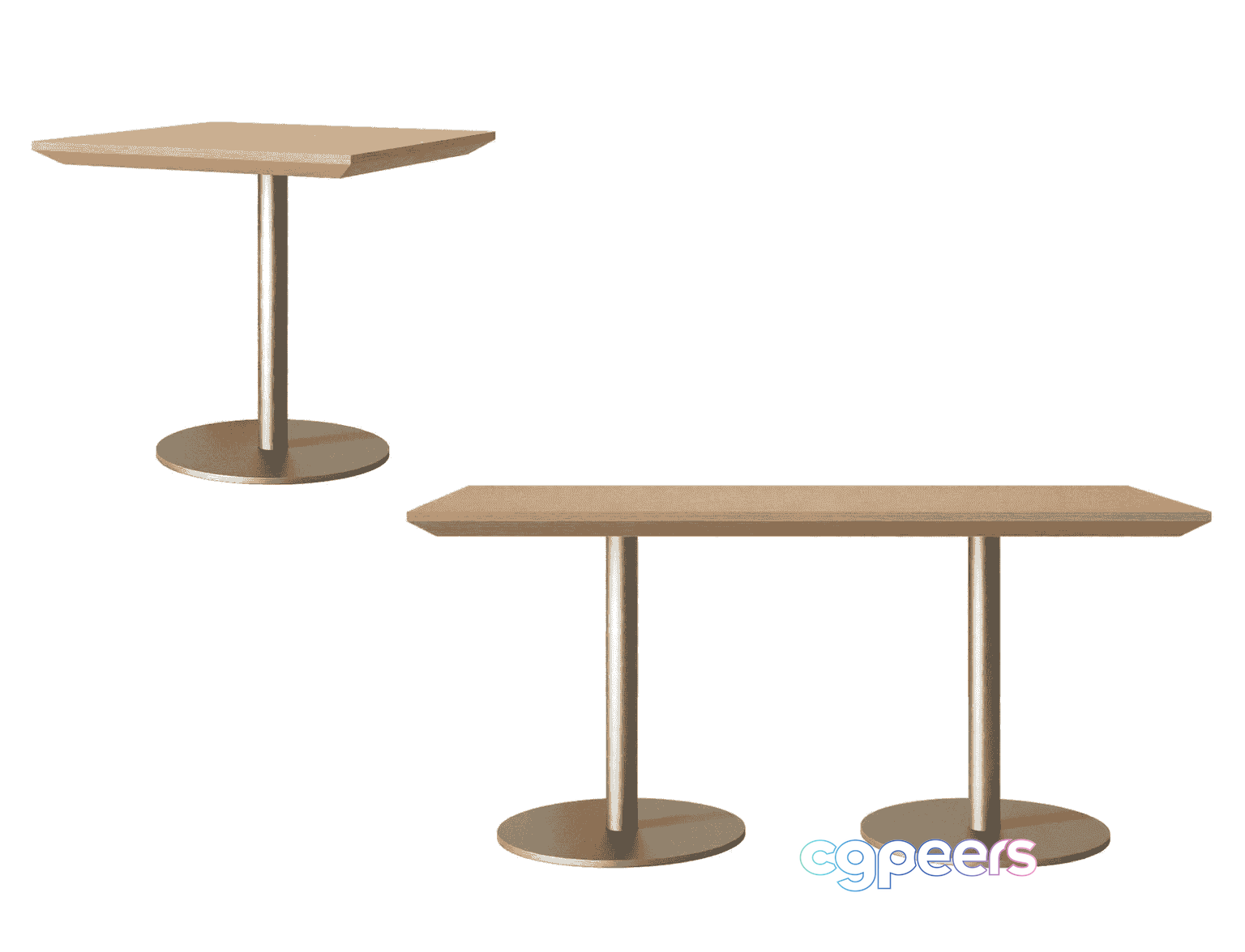 Minimalist Table Set 3D Model - 14317 - VRAY Render