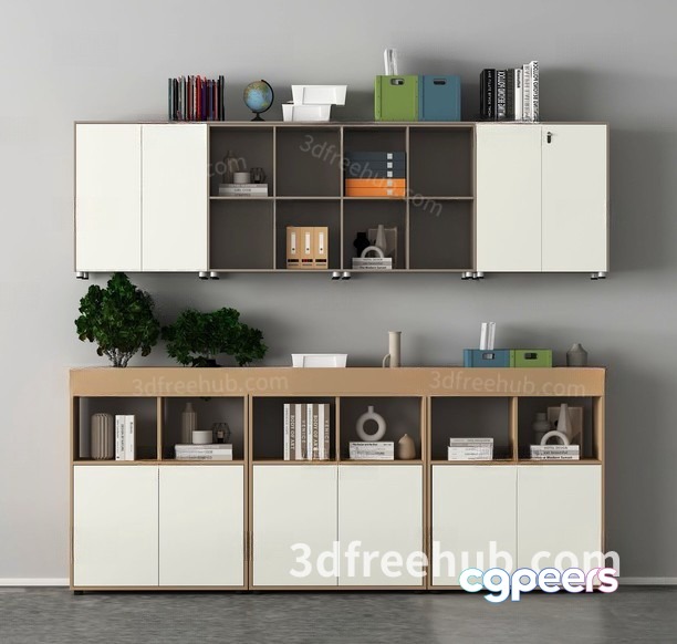 Modern Storage Unit 3D Model - 20260 - VRAY Render Modern Storage Unit 3D Model - 20260 - VRAY Render