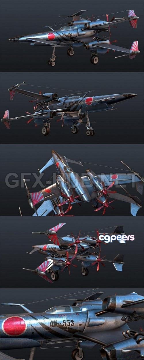 3D Game Assets - DIESEL PUNK AIRCRAFT CONCEPT 3D Game Assets - DIESEL PUNK AIRCRAFT CONCEPT