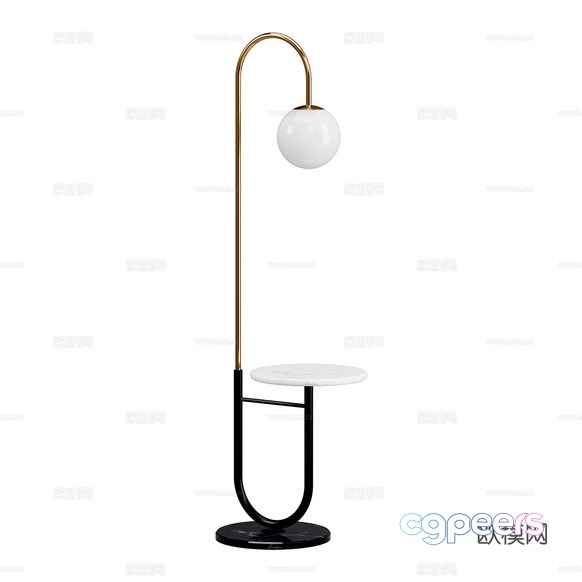 A Modern Floor Lamp With A Table 3D Model - 15827 - CORONA Render A Modern Floor Lamp With A Table 3D Model - 15827 - CORONA Render