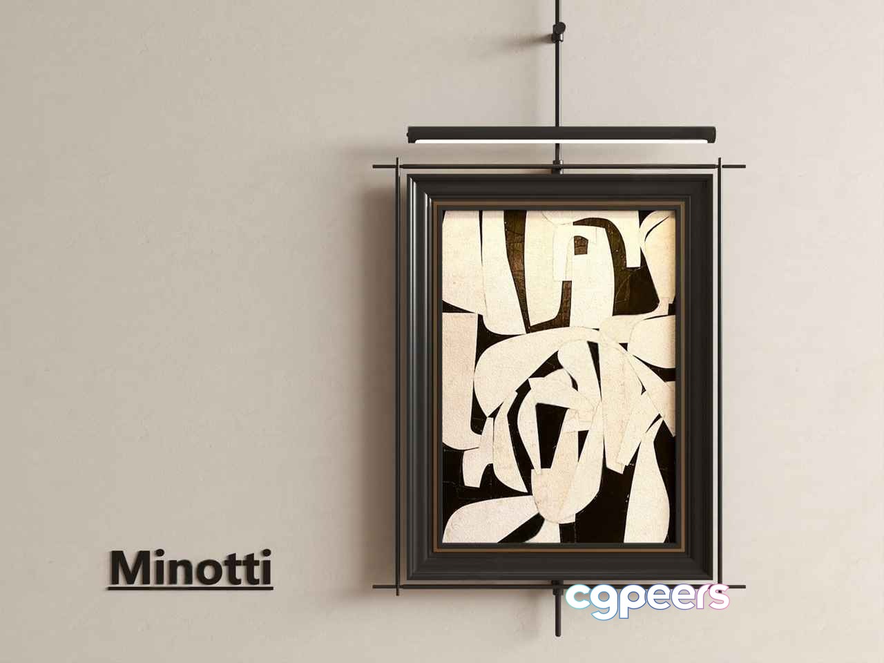 Abstract Art Piece 3D Model - 1331 - VRAY Render