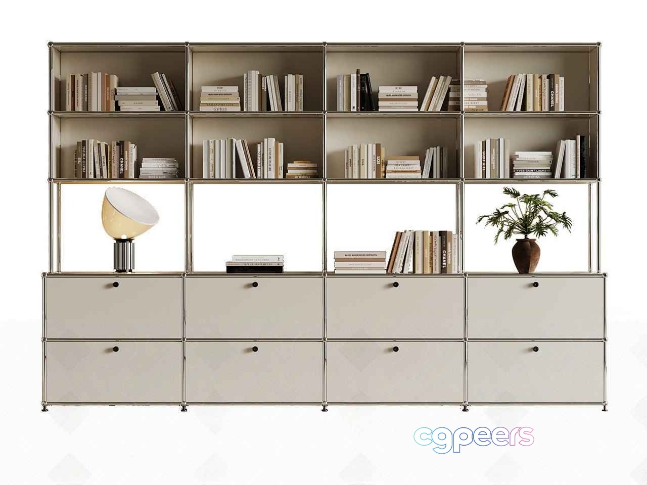 Modern Shelving Unit 3D Model - 15088 - VRAY Render