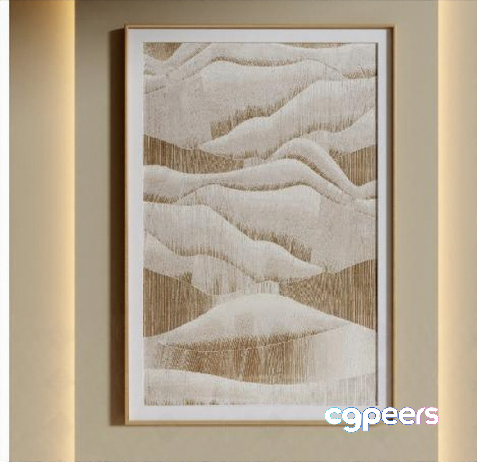 A Framed Art Piece 3D Model - 21386 - VRAY Render