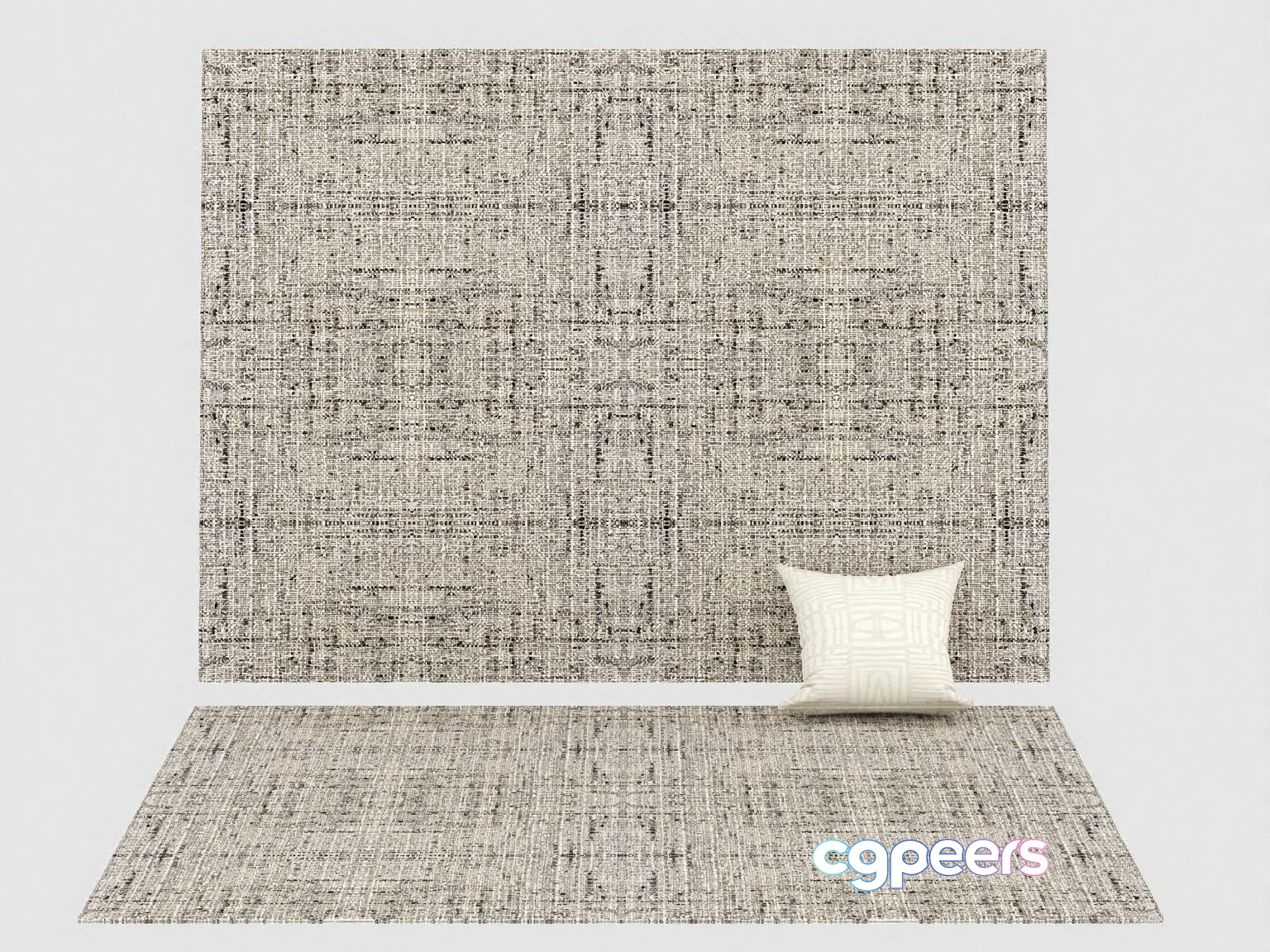 A Beige Rug 3D Model - 10613 - VRAY Render