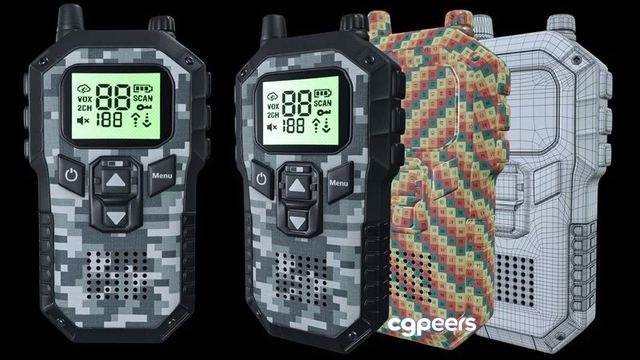 3D Game Assets - Walkie Talkie Low-poly 3D Game Assets - Walkie Talkie Low-poly