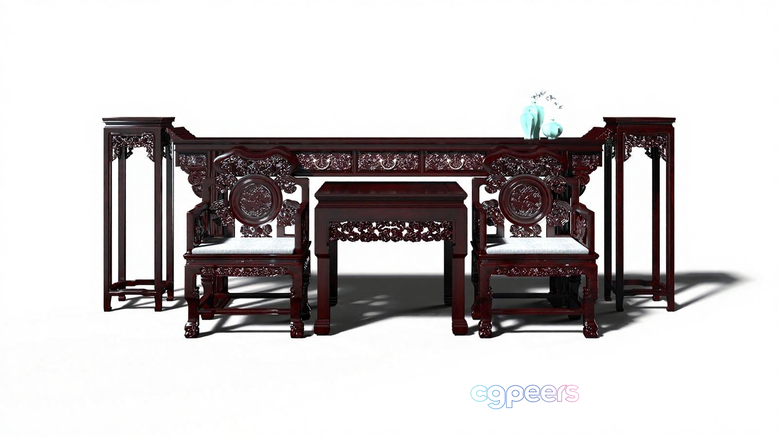 Traditional Chinese Furniture 3D Model - 12537 - VRAY Render Traditional Chinese Furniture 3D Model - 12537 - VRAY Render