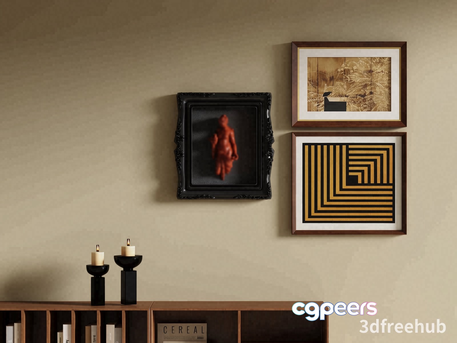 Modern Living Room 3D Model - 23540 - VRAY Render