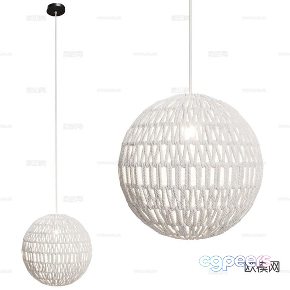 A White Woven Light Fixture 3D Model - 6952 - CORONA Render A White Woven Light Fixture 3D Model - 6952 - CORONA Render
