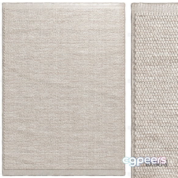 A Beige Rug 3D Model - 2419 - VRAY Render A Beige Rug 3D Model - 2419 - VRAY Render