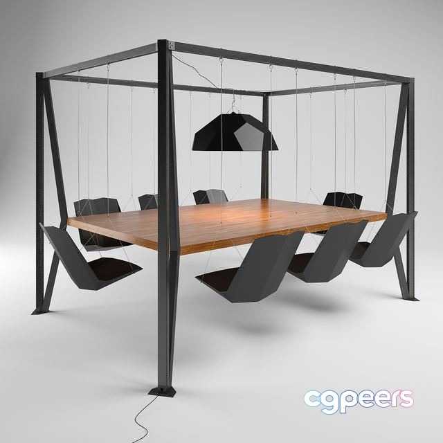 3ds Max Free - Swing Table 3ds Max Free - Swing Table