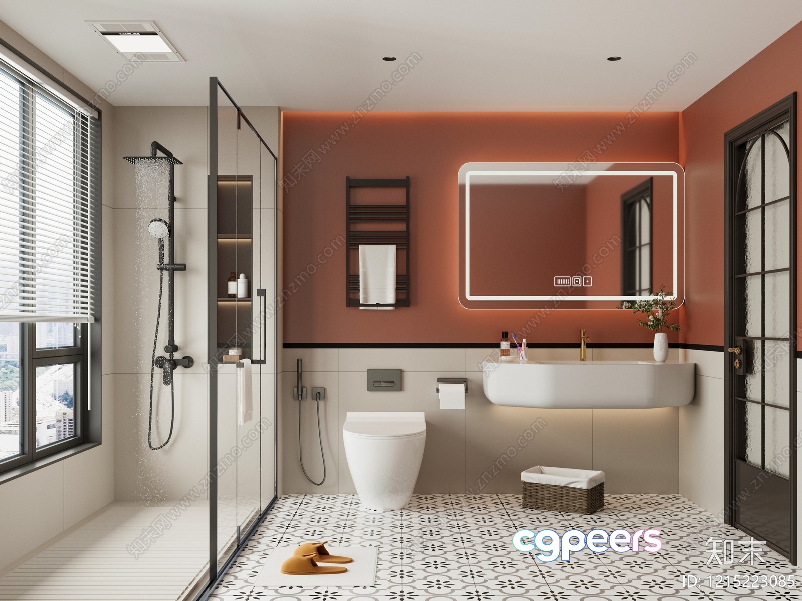 A Modern Bathroom 3D Model - 13883 - VRAY Render A Modern Bathroom 3D Model - 13883 - VRAY Render