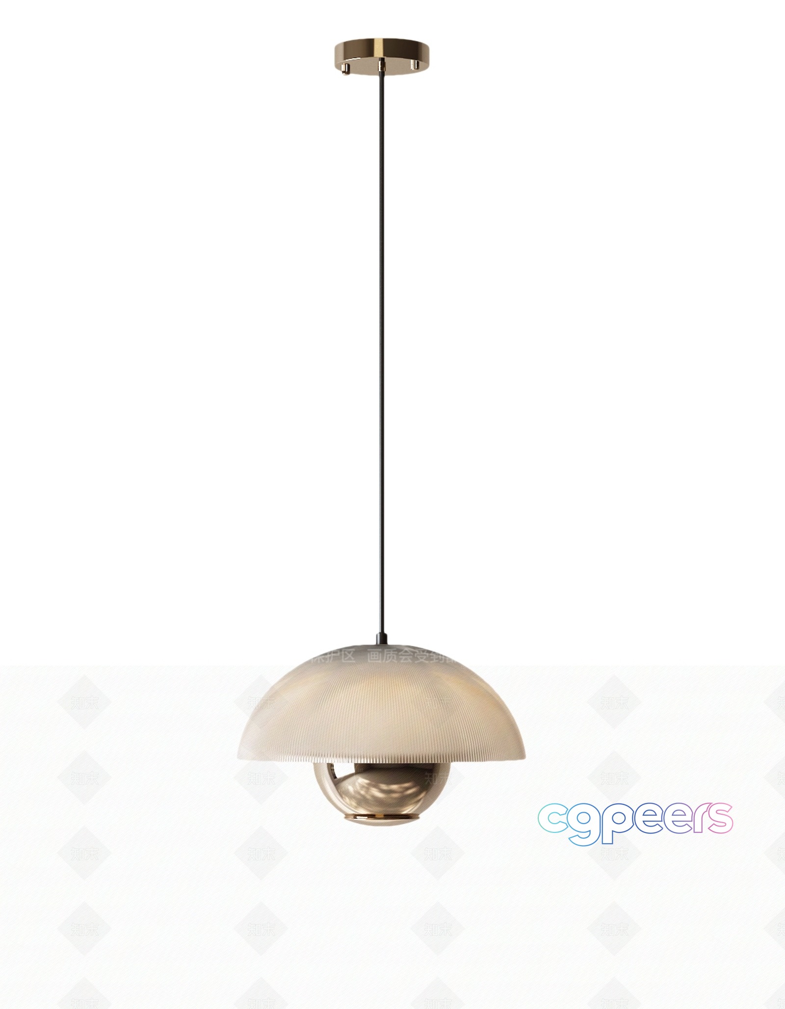 Gold Light Fixture 3D Model - 10757 - VRAY Render Gold Light Fixture 3D Model - 10757 - VRAY Render
