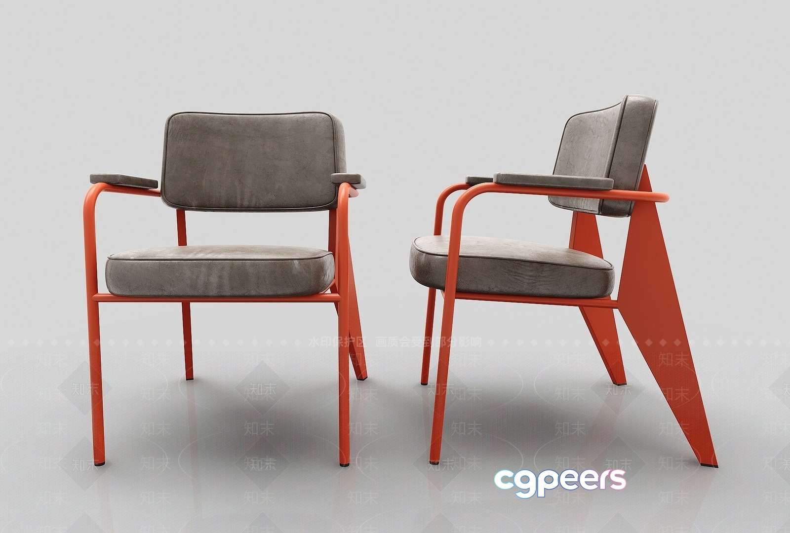 Modern Office Chairs 3D Model - 2337 - VRAY Render