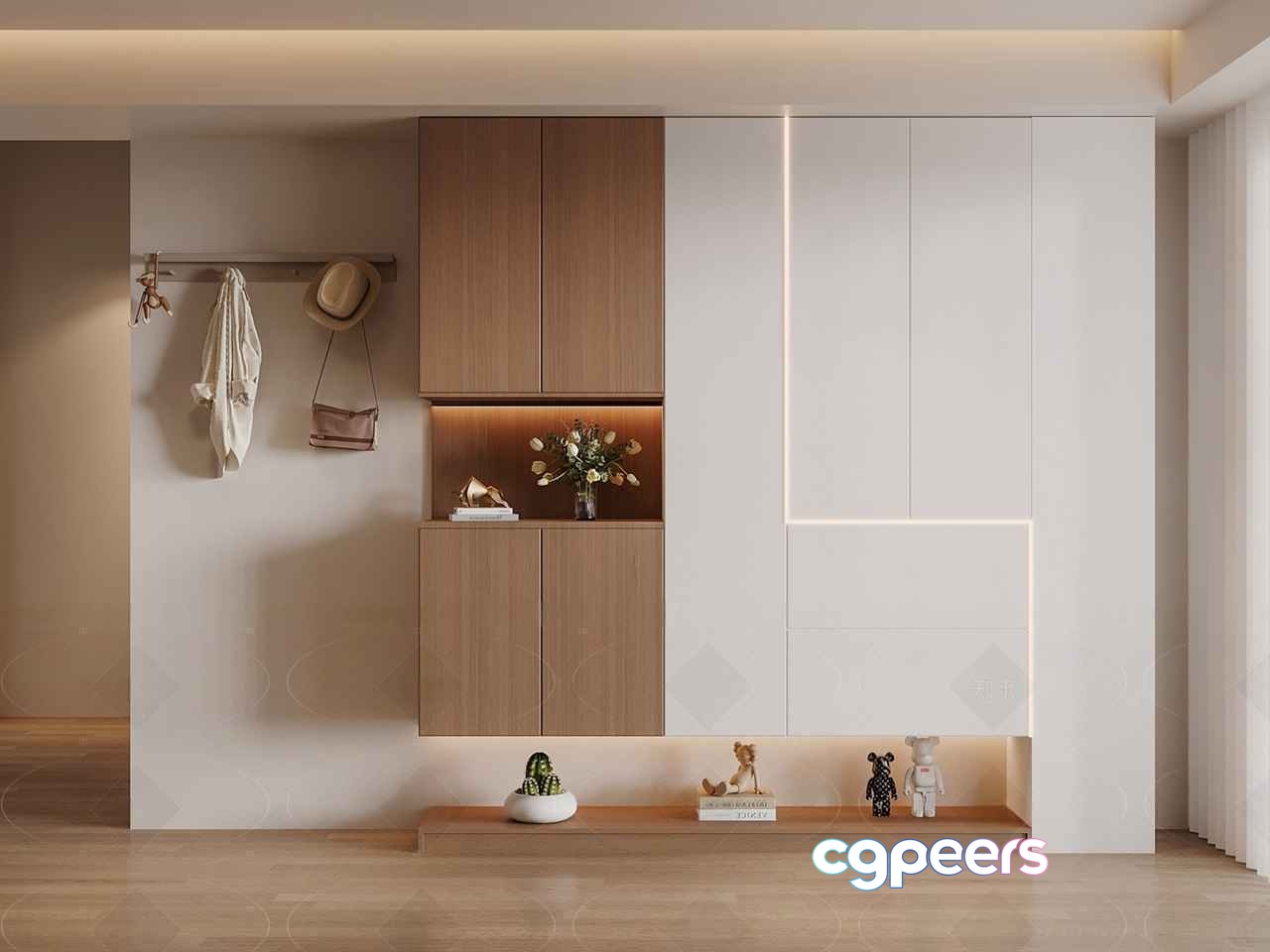 Modern Minimalist Interior 3D Model - 7153 - VRAY Render