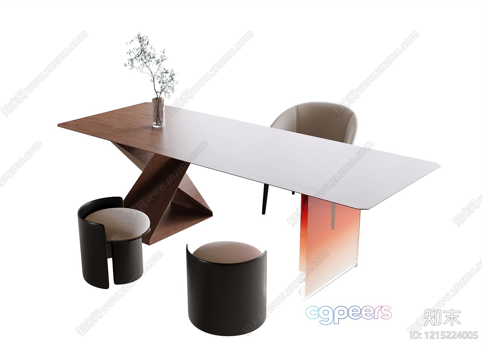Modern Office Furniture 3D Model - 15782 - VRAY Render