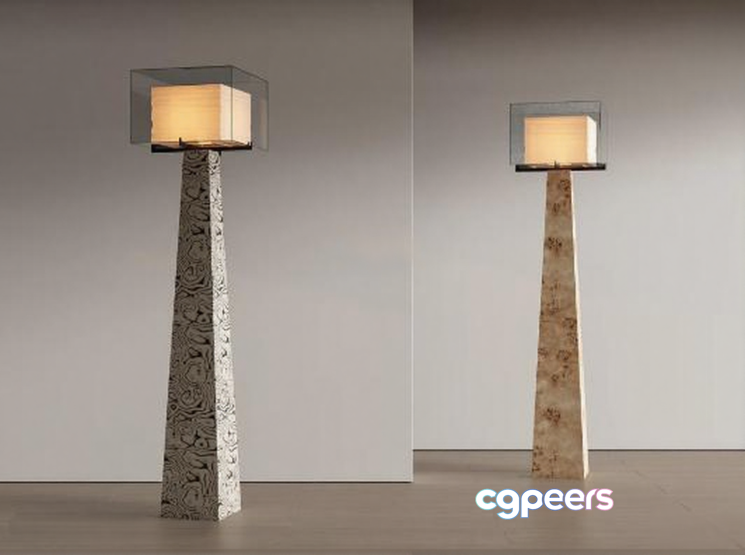 Modern Floor Lamps 3D Model - 1114 - VRAY Render