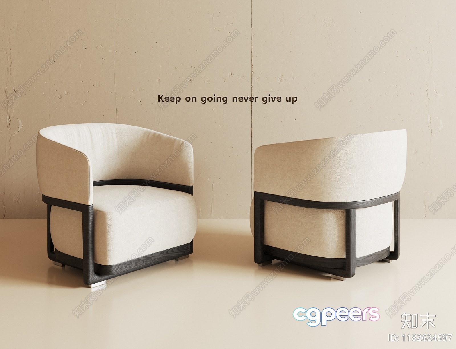 Modern Lounge Chairs 3D Model - 4347 - VRAY Render Modern Lounge Chairs 3D Model - 4347 - VRAY Render