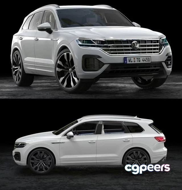 3D Game Assets - Volkswagen Touareg 2019 3D Game Assets - Volkswagen Touareg 2019