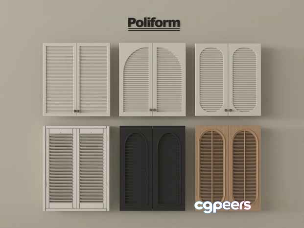 Poliform Shutters 3D Model - 22507 - VRAY Render Poliform Shutters 3D Model - 22507 - VRAY Render