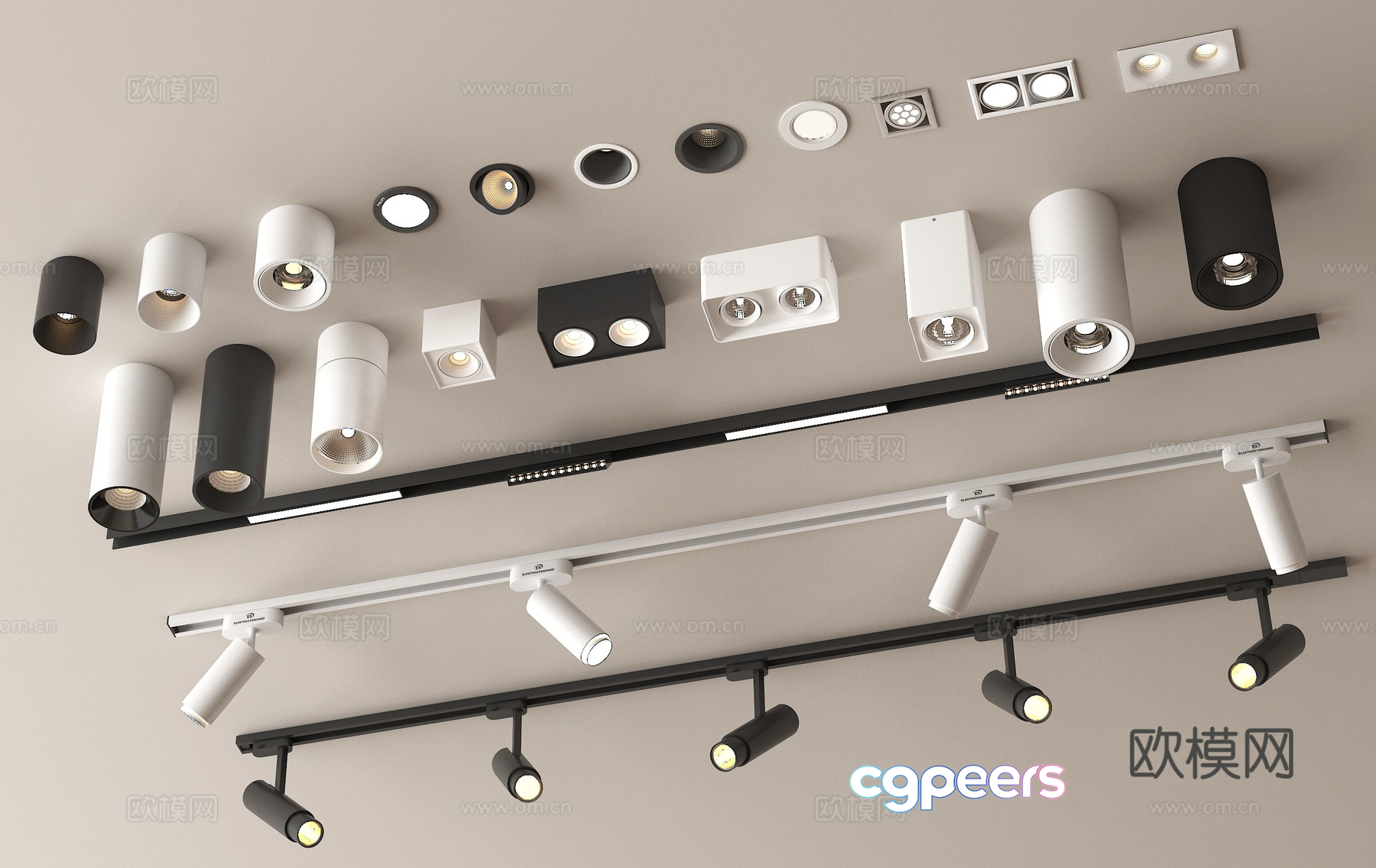 Modern Lighting Fixtures 3D Model - 715 - VRAY Render