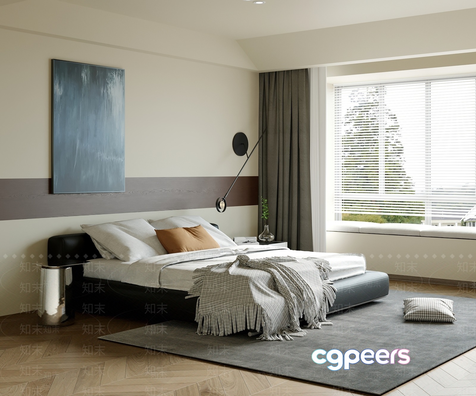 Cozy Bedroom 3D Model - 181 - VRAY Render