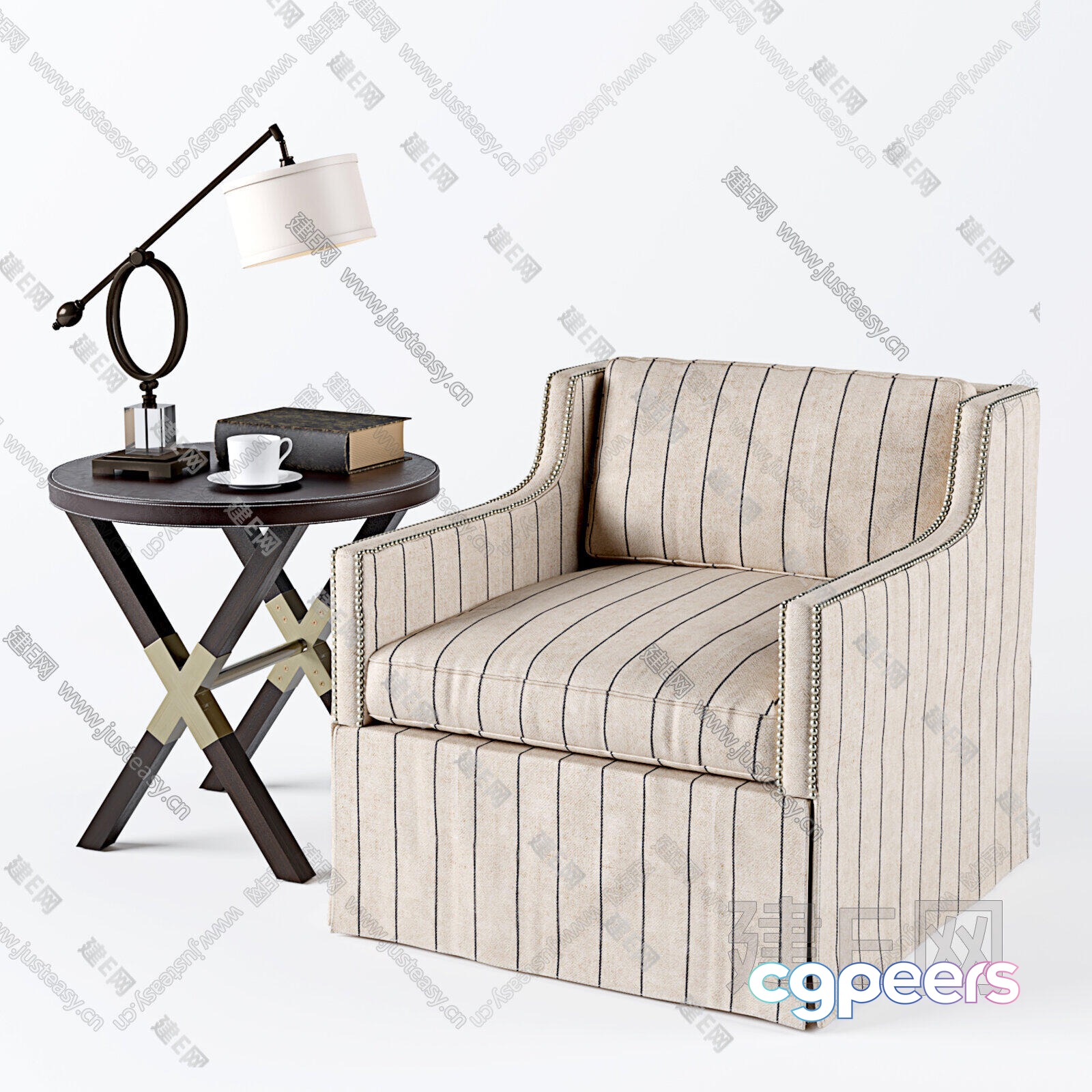 Cozy Living Room 3D Model - 11029 - CORONA Render