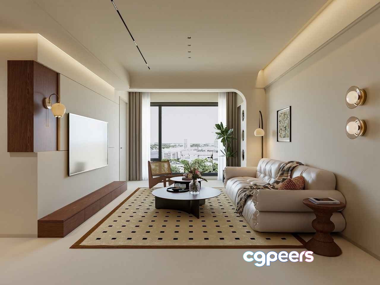 Modern Living Room 3D Model - 12623 - CORONA Render Modern Living Room 3D Model - 12623 - CORONA Render