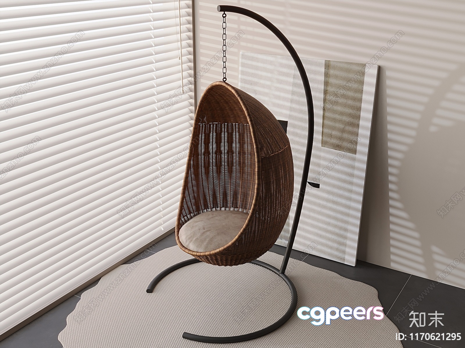 A Wicker Chair 3D Model - 12109 - VRAY Render A Wicker Chair 3D Model - 12109 - VRAY Render
