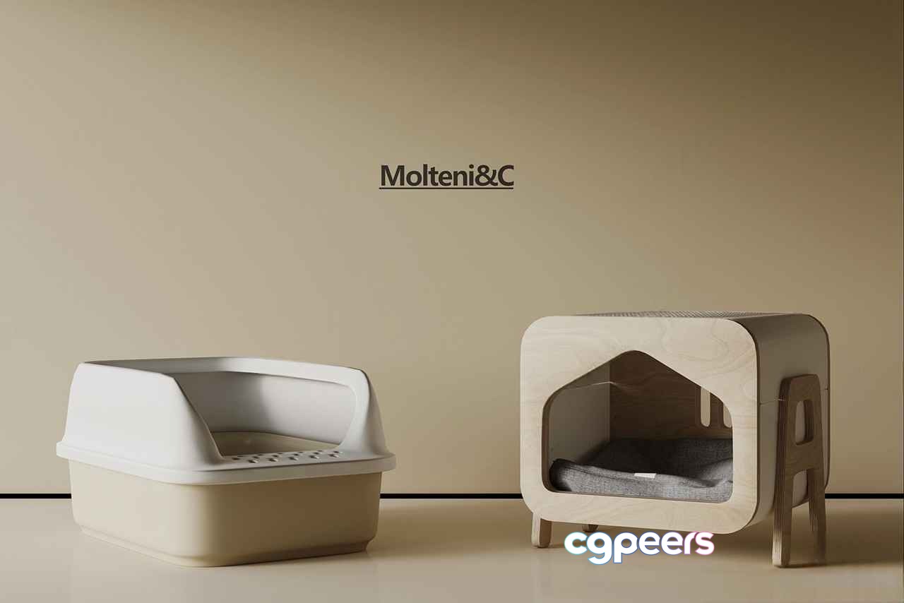 Modern Cat Furniture 3D Model - 515 - VRAY Render
