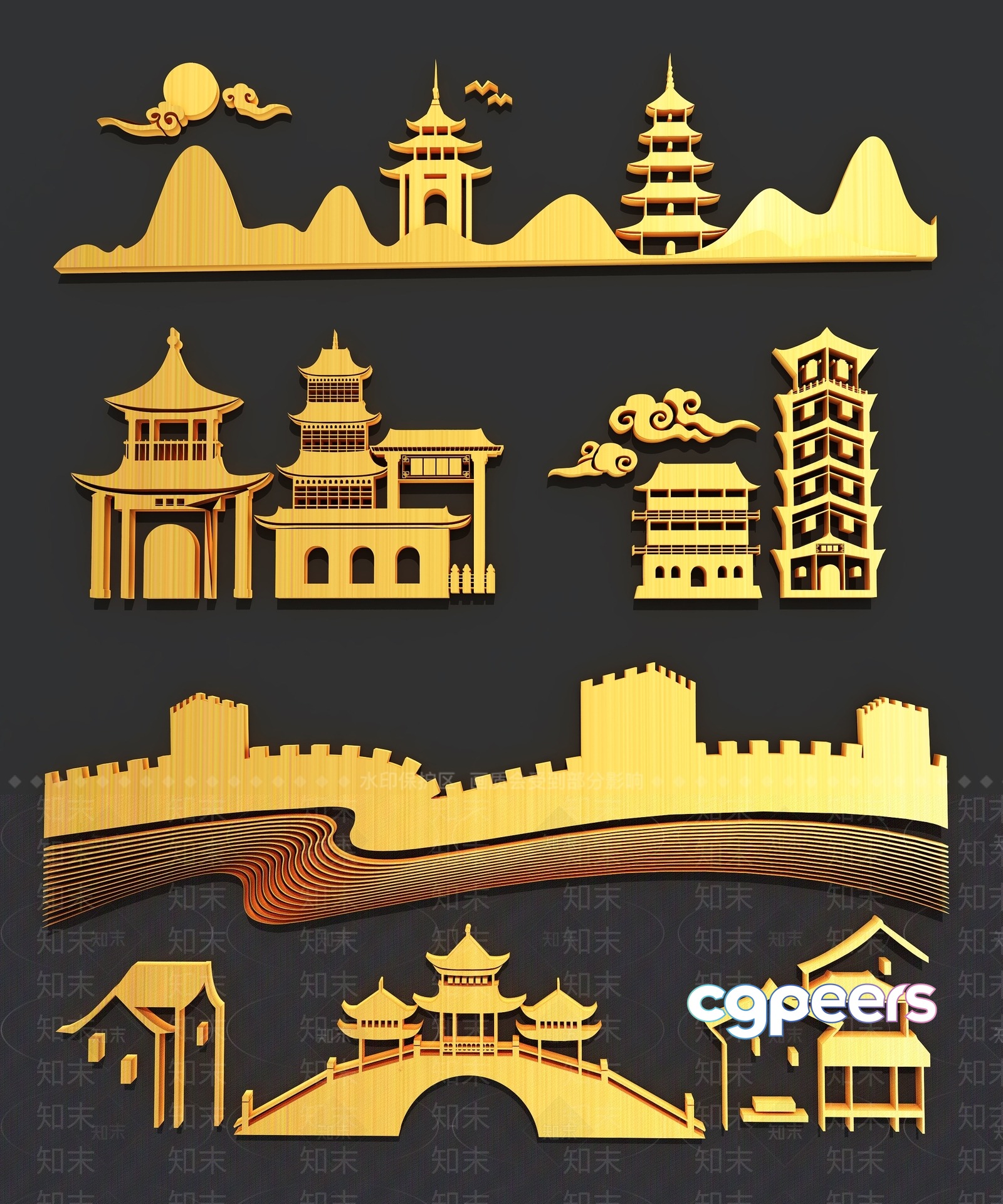 Asian Architecture 3D Model - 10869 - VRAY Render Asian Architecture 3D Model - 10869 - VRAY Render