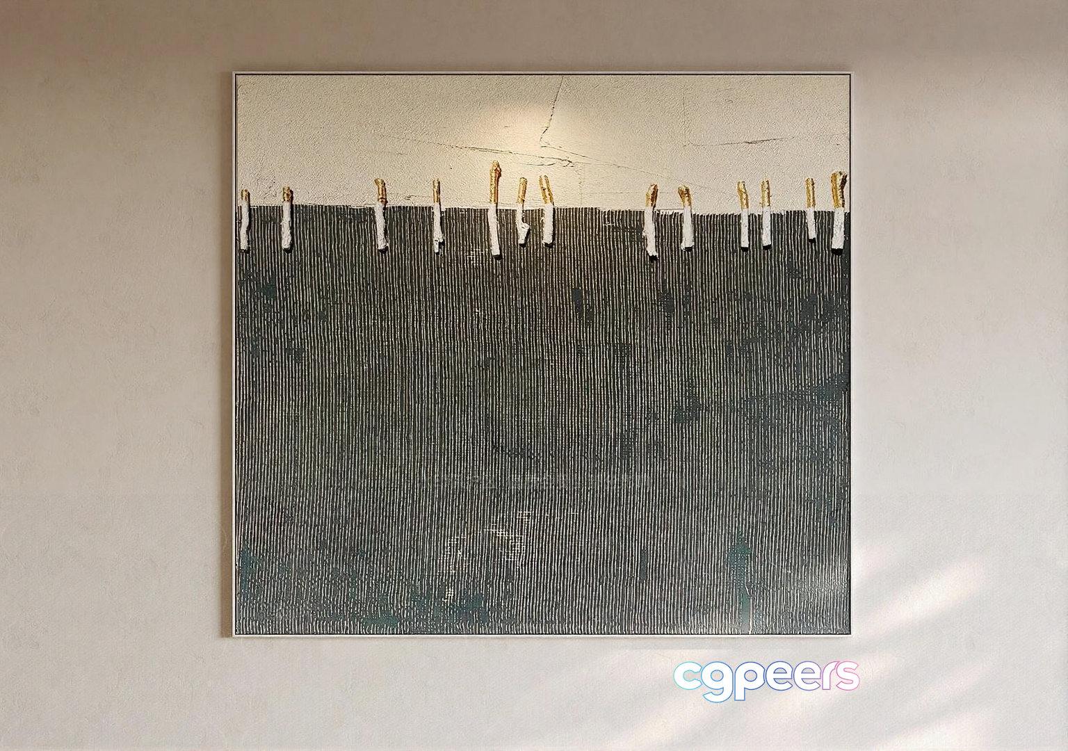 Modern Minimalist Painting 3D Model - 4408 - VRAY Render