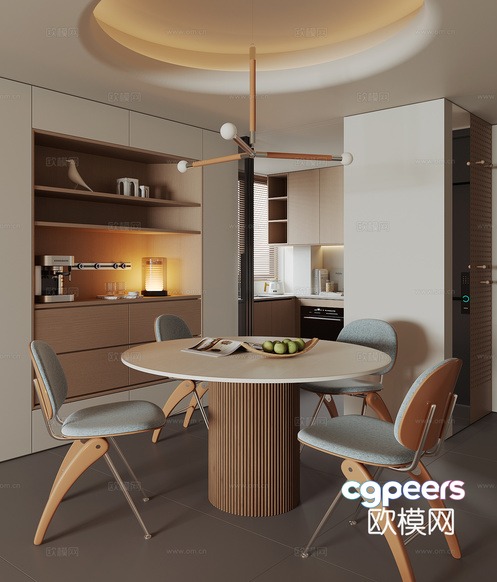 Modern Kitchen 3D Model - 508 - VRAY Render Modern Kitchen 3D Model - 508 - VRAY Render