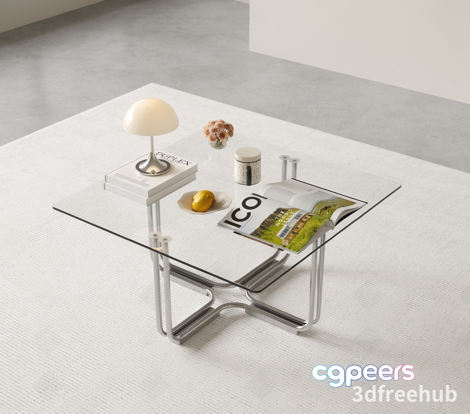 Modern Living Room 3D Model - 20734 - VRAY Render
