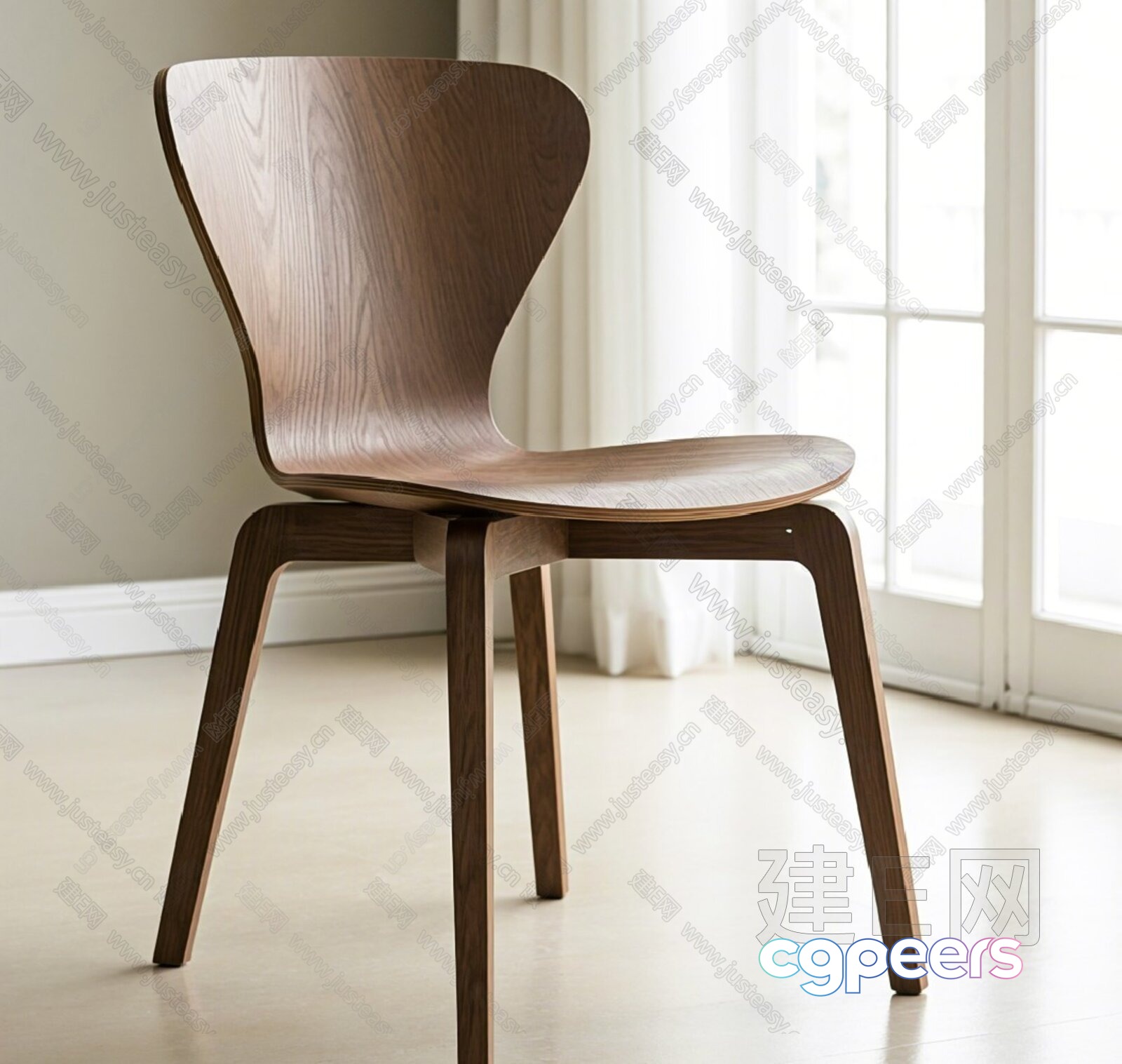 Wooden Chair 3D Model - 2717 - VRAY Render Wooden Chair 3D Model - 2717 - VRAY Render