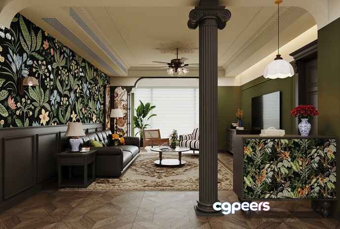 Living Room 3D Model - 20307 - CORONA Render Living Room 3D Model - 20307 - CORONA Render