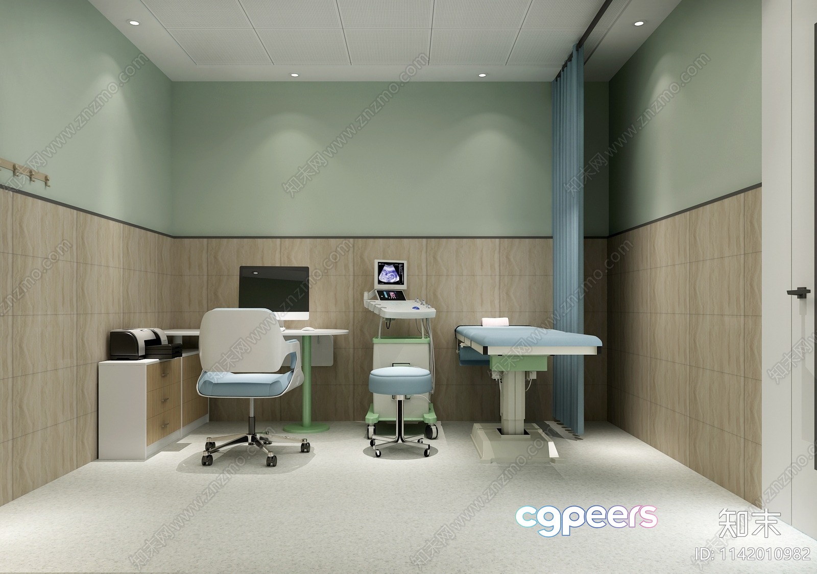 Modern Medical Room 3D Model - 16376 - VRAY Render