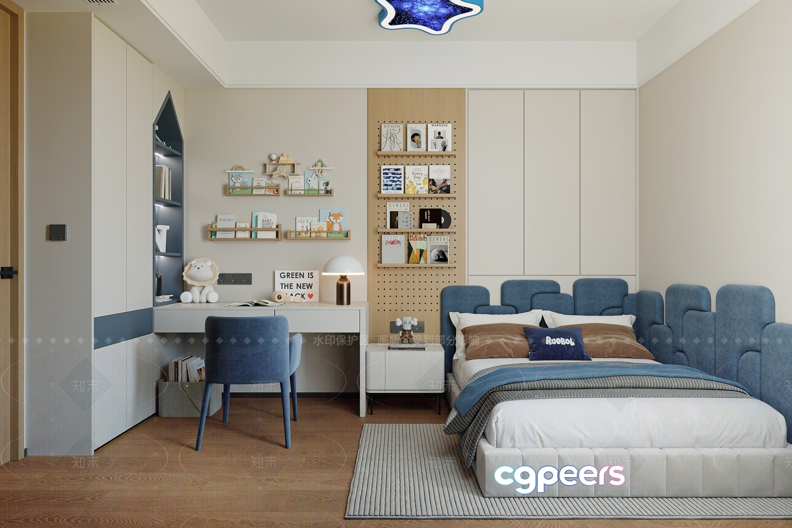 Cozy Bedroom 3D Model - 3256 - VRAY Render