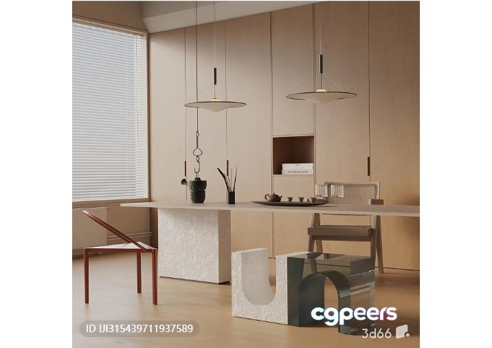Modern Minimalist Kitchen 3D Model - 6840 - VRAY Render Modern Minimalist Kitchen 3D Model - 6840 - VRAY Render